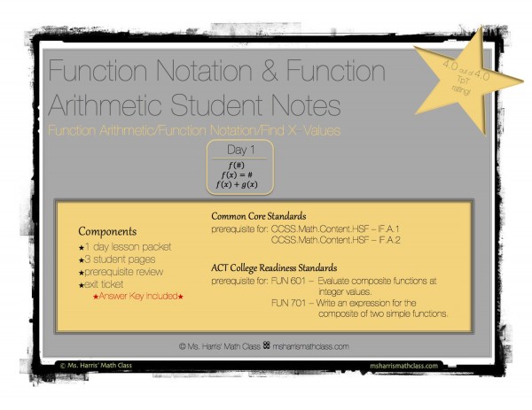 function notation notes
