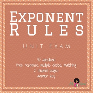 Exponent Rules | Unit Test