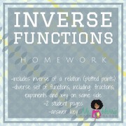 Inverse Functions | Homework